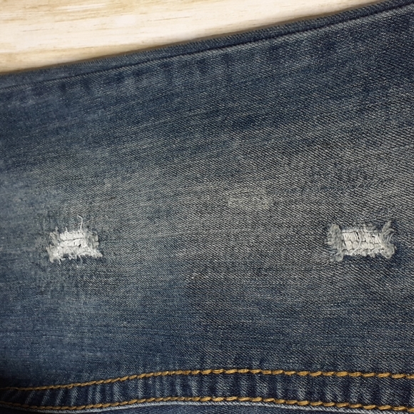 Karma Blue Ultra Stretch Bootcut Button Back Pockets Size 5 - Picture 14 of 16